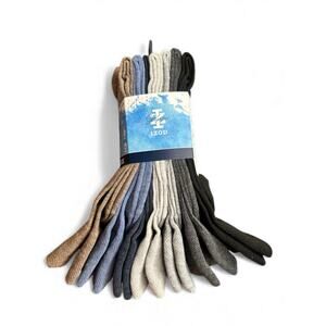 IZOD Saltwater Men’s Crew Socks 7-Pack Size 6-12.5 Soft Stretch Casual Comfort